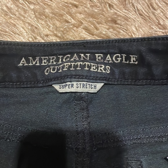 AMERICAN Eagle Outfitters‎ Super Stretch Dark blue High Rise Jeggings Size 4 - Picture 4 of 9